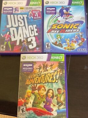 Kinect Adventures! Games  lot of 3 games Xbox